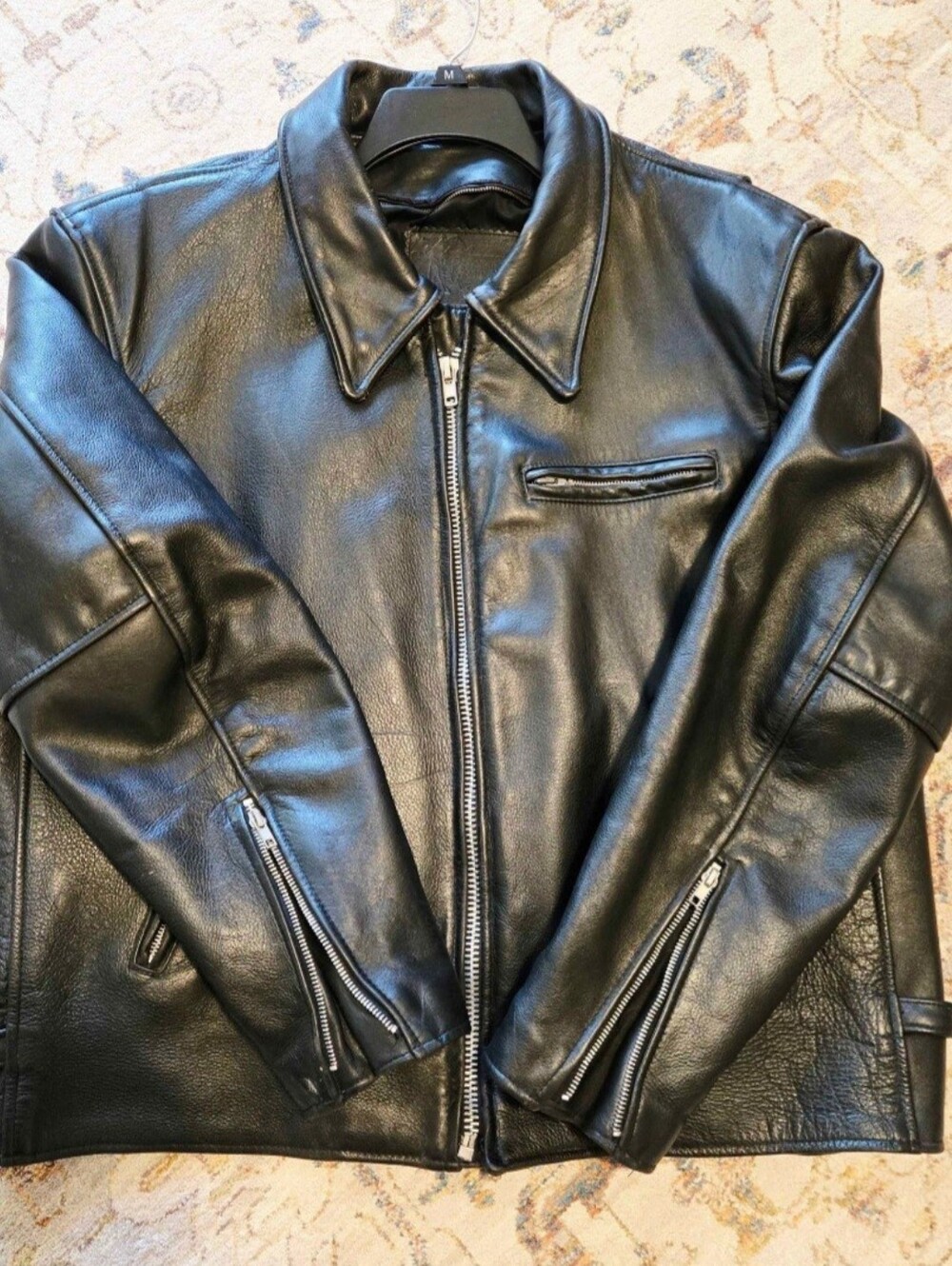 Mens Black Leather Jacket